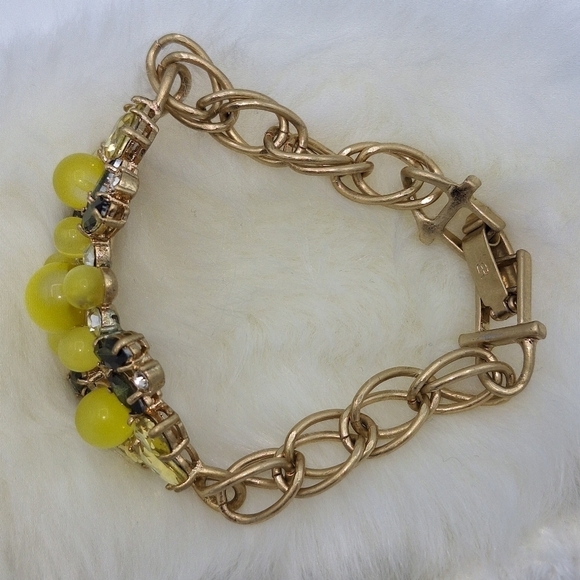 Banana Republic Gold Tone Jeweled Link Bracelet - Picture 5 of 15